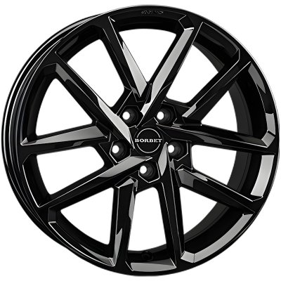 Borbet N Gloss Black 8x19" 5x108 et45 72,5