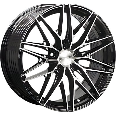 Monaco FF4 FlowForming Black/polished 8x18" 5x108 et45 kr.65,1