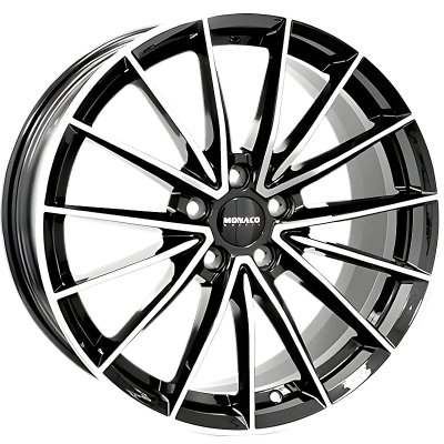 Monaco GP14 black polished 9x21" 5x112 et34,5 66,6mm