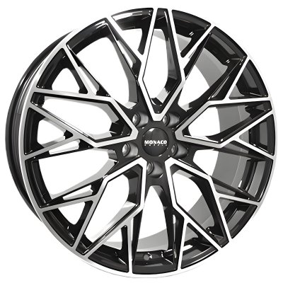 Monaco GP15 black/polished 8x19" 5x114,3 et45 73,1mm Uutuusmalli