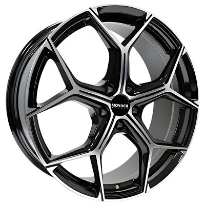 Monaco GP16 black polished 8x20" 5x108 et45 73,1mm Uutuusmalli