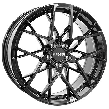 Monaco GP9 gloss black 8,5x19" 5x114,3 et40 kr.67,1