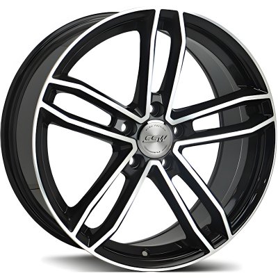 SSW S338 black polished 8x18" 5x112 et45 72,6mm