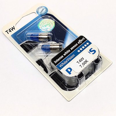 T4W Philips WhiteVision 12V/4W polttimopari