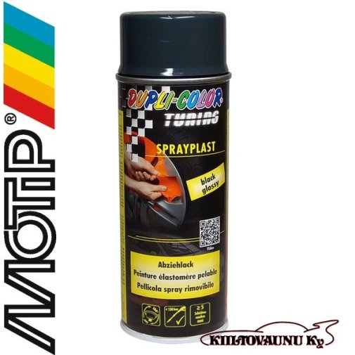 Motip Sprayplast kumispray 400ml  Carbon Clossy Huom. Päiväys