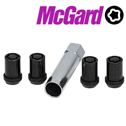 Lukkomutterisarja 12x1,25 TUNER musta 60° suorakartio MG25354