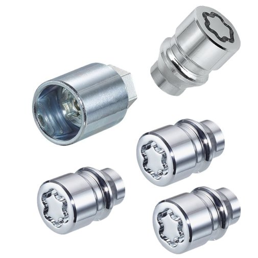 Lukkomutterisarja 12x1,5 21mm avain 60° holkilla McGard