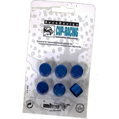 Pultin koristehuppu sininen. Maksimissaan 13mm pultinkantaan.