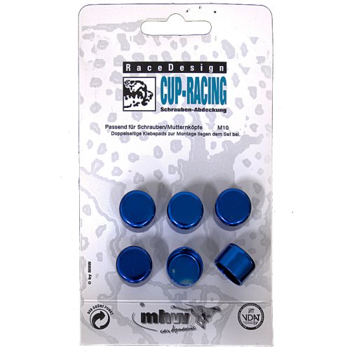 Pultin koristehuppu sininen. Maksimissaan 15mm pultinkantaan.