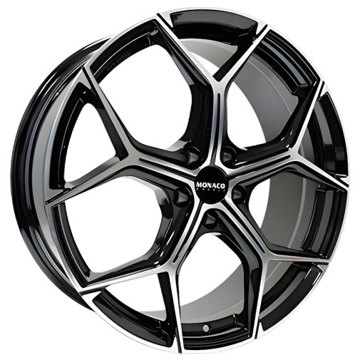 Monaco GP16 black polished 8x20\" 5x108 et45 73,1mm Uutuusmalli