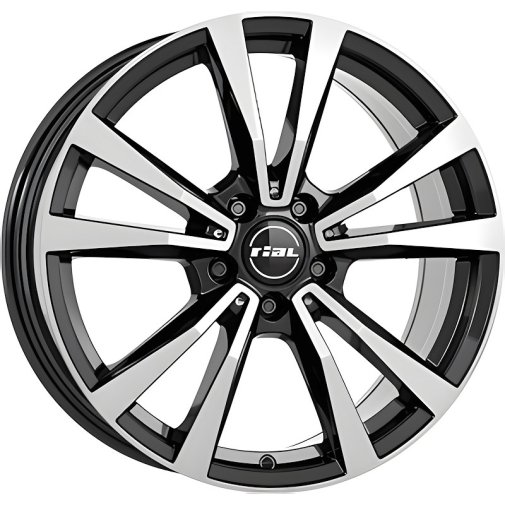 Rial M12X black polished 8x19\" 5x112 et61 66,6