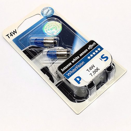 T4W Philips WhiteVision 12V/4W polttimopari