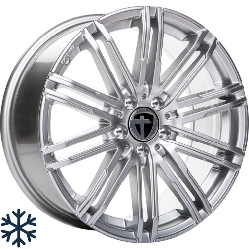 Tomason TN18 Brigh Silver 8,0x18\" 5x120 et50 65,1mm. Kantavuus 900kg
