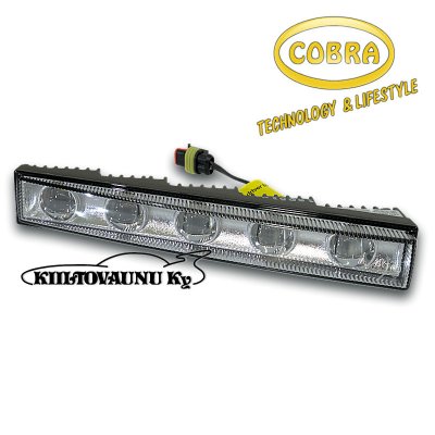Cobra 5-LED päivävalo valorautaan (varaosa)