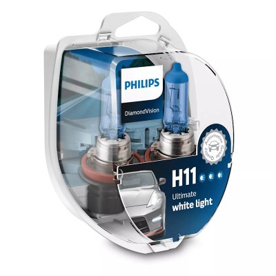 H11 Philips DiamondVision Ultimate 5000K (Ei E-Hyväksyntää)