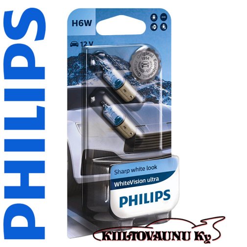 H6W Philips WhiteVision Ultra 12V/6W Halogen