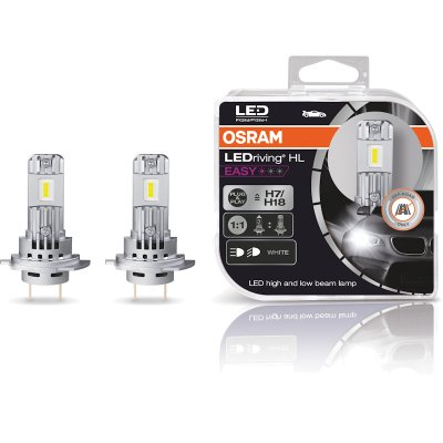 H7 LED Osram LED riving EASY 6000K polttimopari