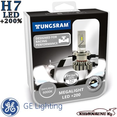 H7 LED Tungsram Megalite +200% polttimopari